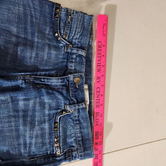 Joes Shorts Womens W25 Raw Edge Hem Denim Shorts Studded - Picture 11 of 13